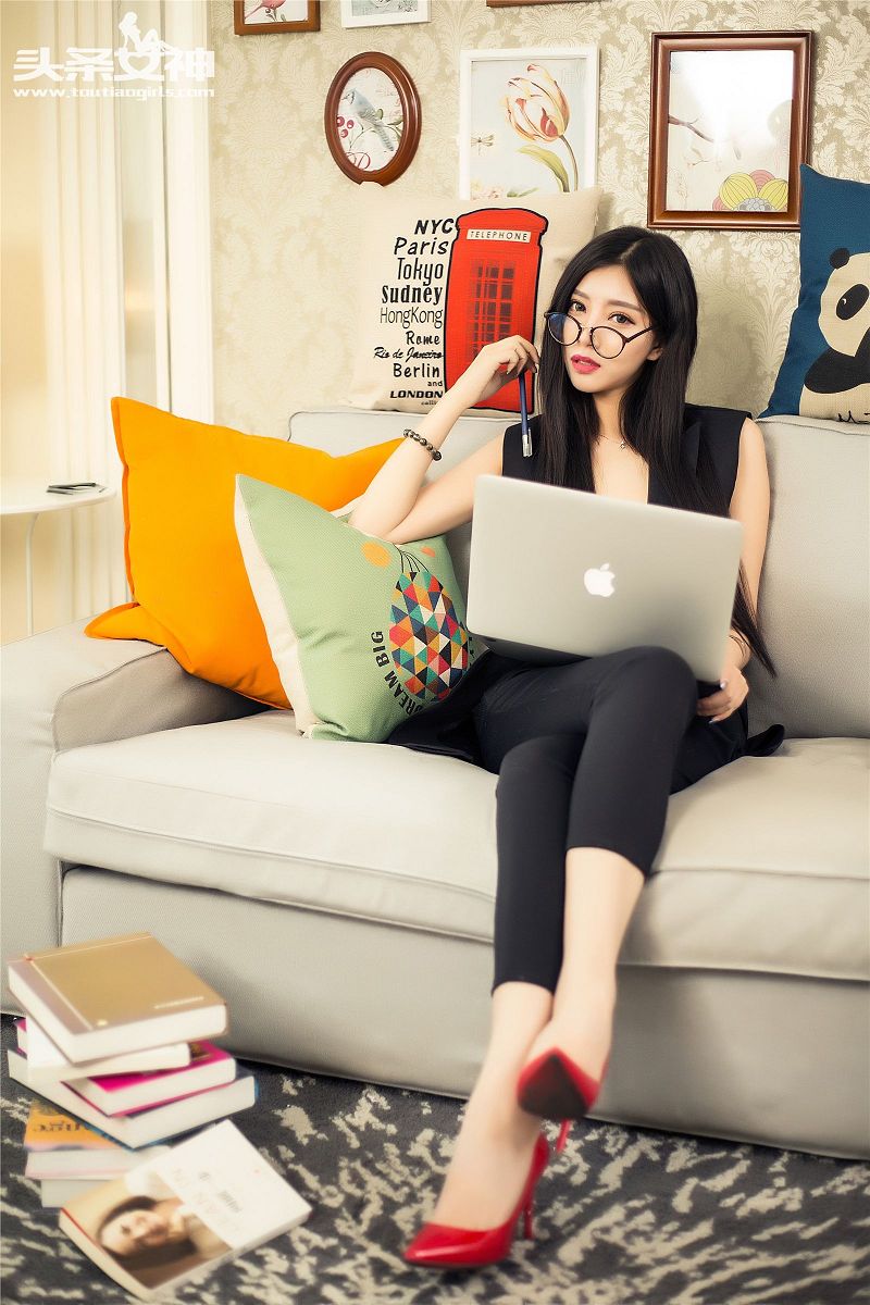 图片[2]-[Toutiaogirls] 2016.06.21 黑丝眼镜 丝袜特刊② COCO-芒果图库