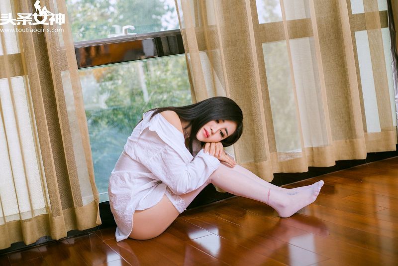 图片[3]-[Toutiaogirls] 2016.10.04 闺房白衬衫 灵儿-芒果图库