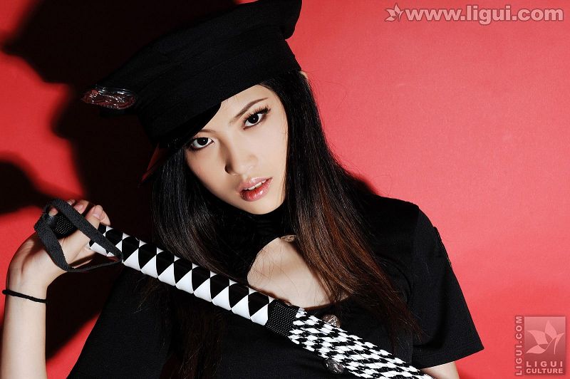 图片[6]-[Ligui丽柜美腿]2009.12.21 红色背景的性感女郎风情演绎 model 左左-芒果图库