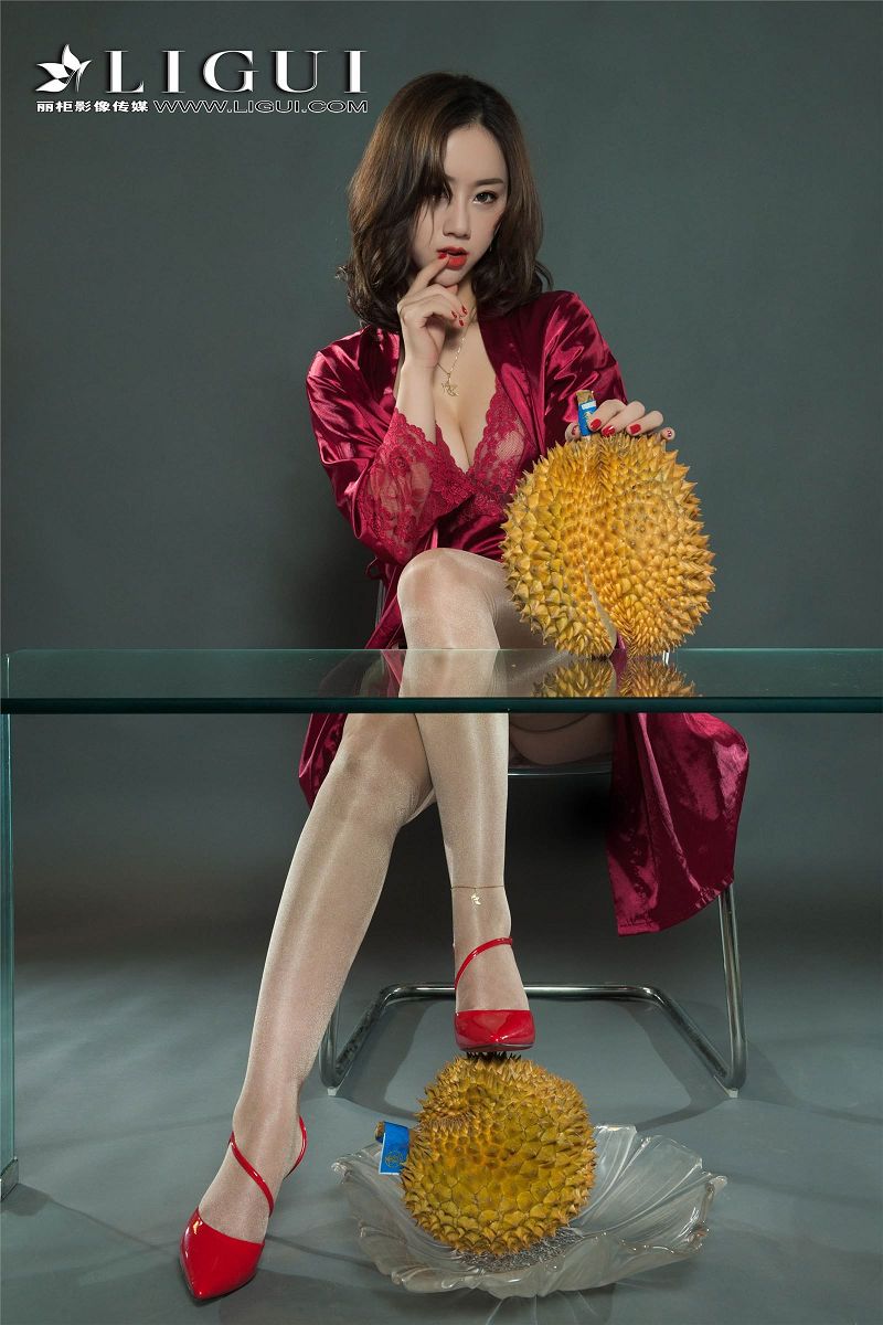 图片[2]-[Ligui丽柜美腿]2018.09.22 网络丽人 Model 然然-芒果图库