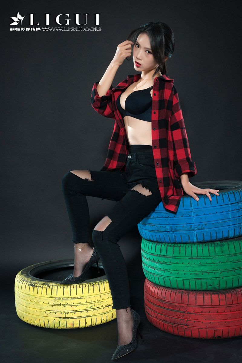 图片[3]-[Ligui丽柜美腿]2018.11.14 网络丽人 Model 赵维拉-芒果图库