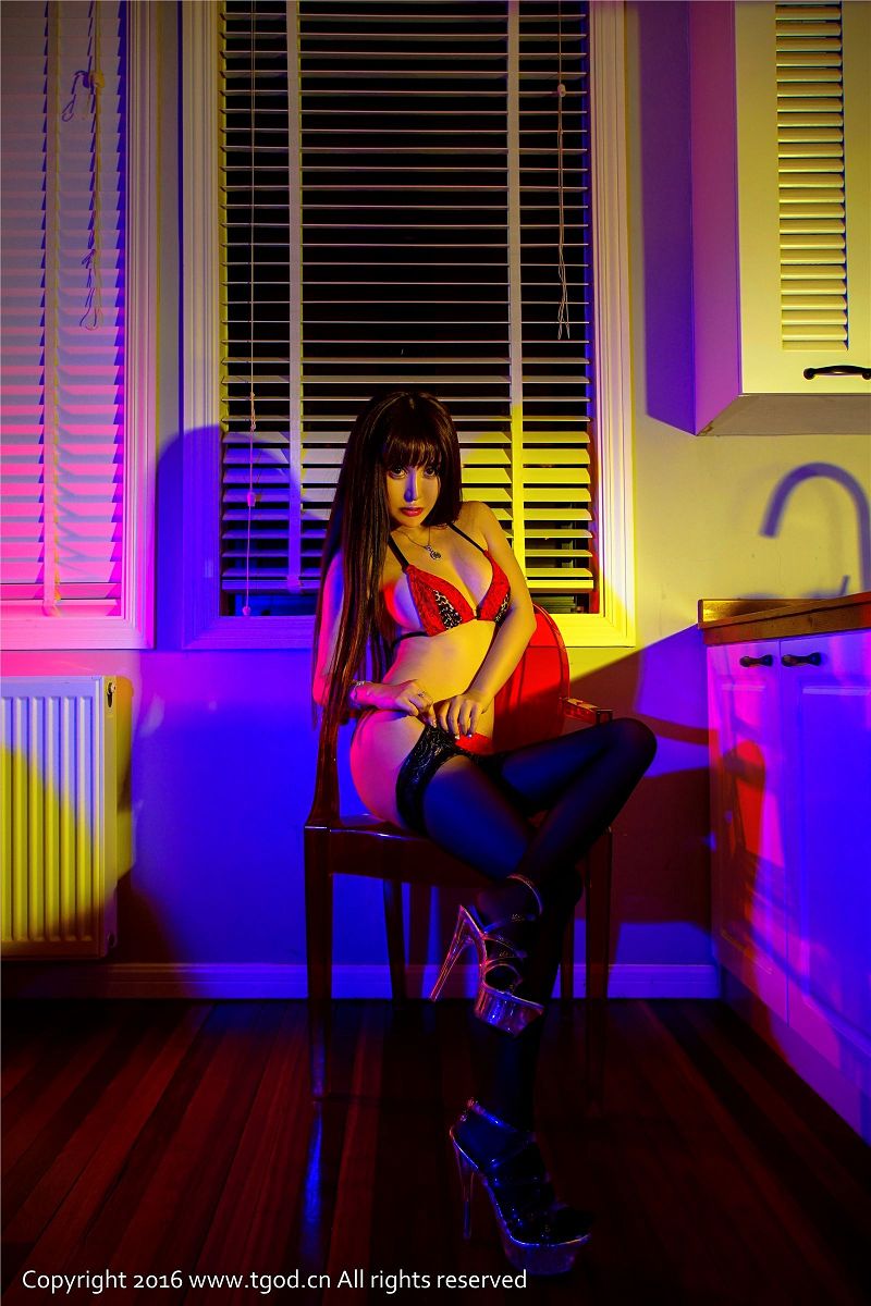 图片[5]-[TGOD写真] 2016.04.19 羙熙MiuMiu 混血芭比激凸秀-芒果图库