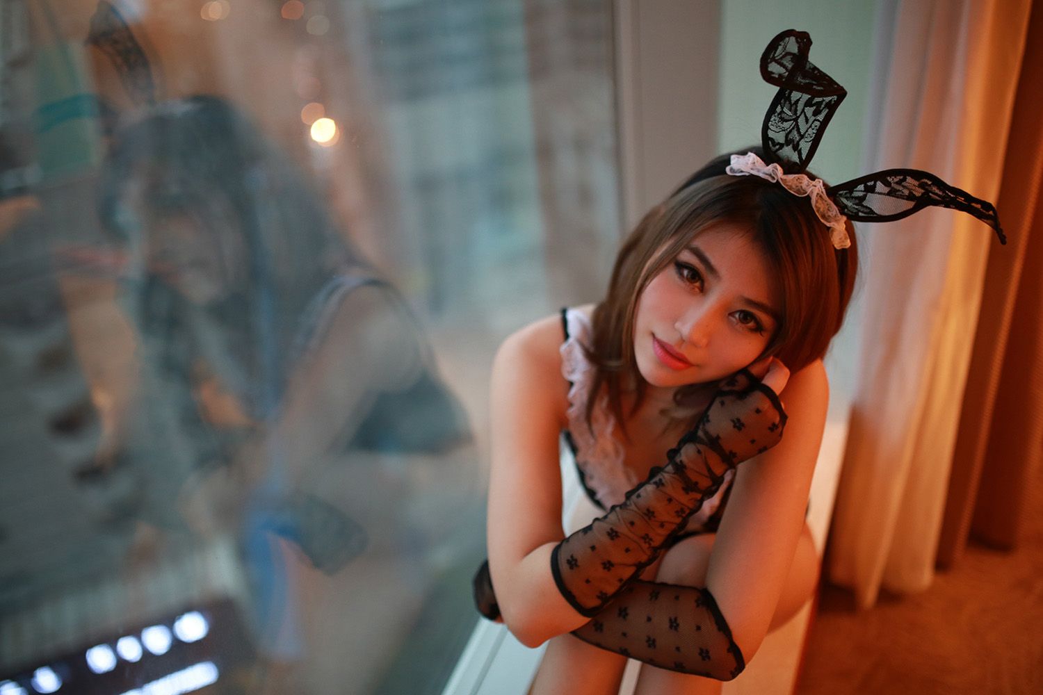 [美媛馆MYGIRL] NO.025-许诺-黑丝美腿-芒果图库