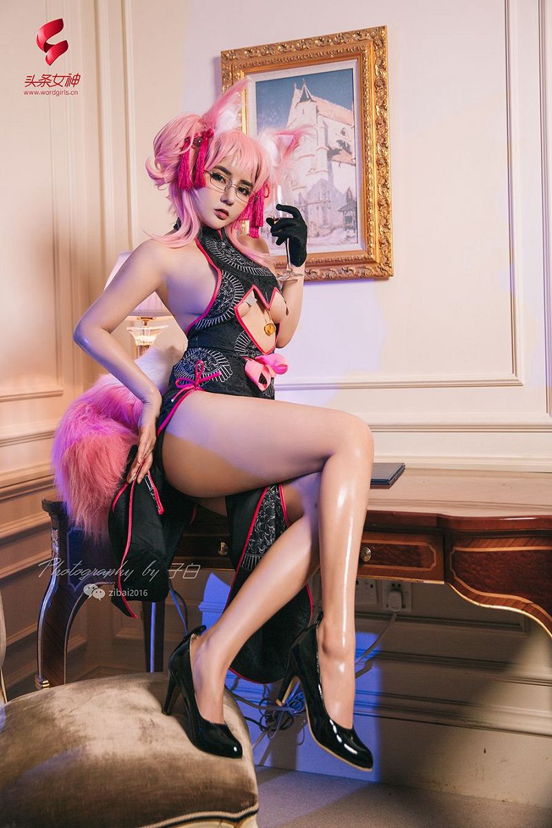 图片[3]-[Toutiaogirls] 2019.04.27 温心怡 玉藻前·秘书狐COSPLAY-芒果图库