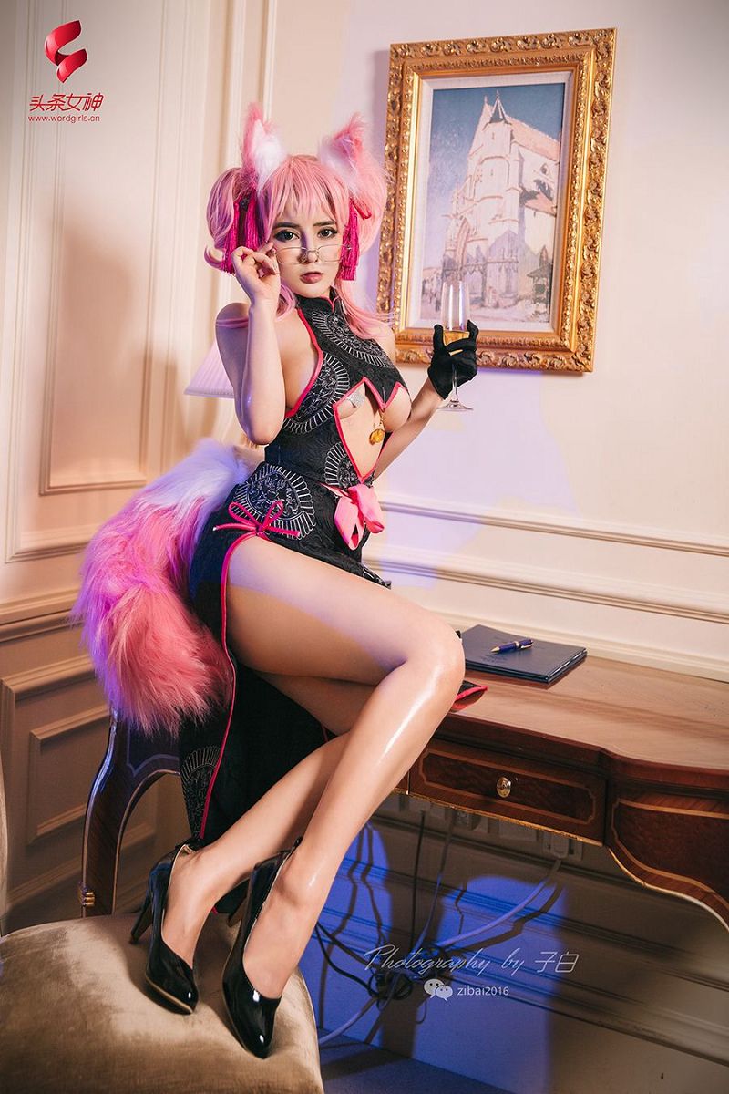 图片[8]-[Toutiaogirls] 2019.04.27 温心怡 玉藻前·秘书狐COSPLAY-芒果图库