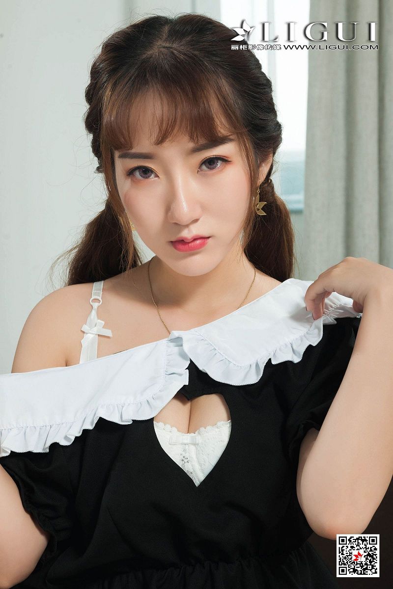 [Ligui丽柜美腿]2020.01.16 网络丽人 Model 《乖乖少女情》 – 汐汐-芒果图库