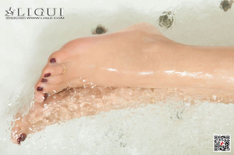 图片[8]-[Ligui丽柜美腿]2020.07.15《香浴名莲》-文静-芒果图库