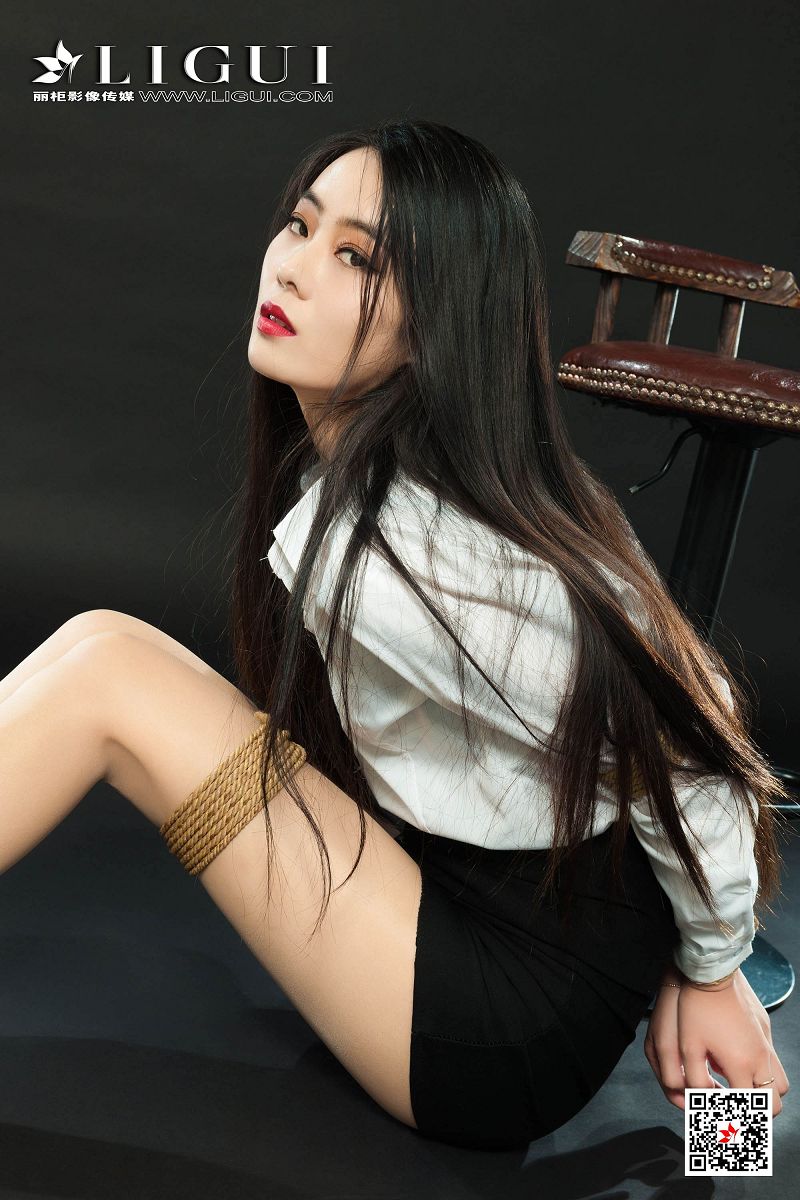 图片[2]-[Ligui丽柜美腿]2020.10.02《紧缚新莲》白雪-芒果图库