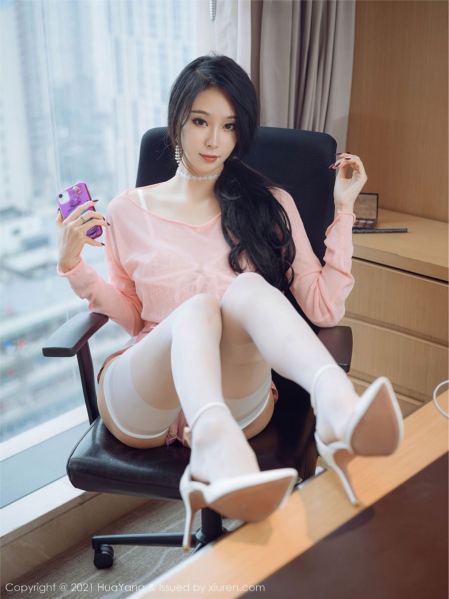 图片[2]-[HuaYang美女] 2021.06.07 NO.411 蓝夏Akasha-芒果图库