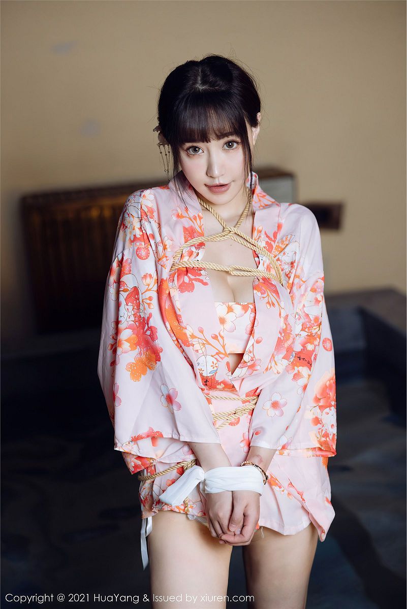 图片[4]-[HuaYang美女] 2021.11.12 NO.463 朱可儿Flower-芒果图库