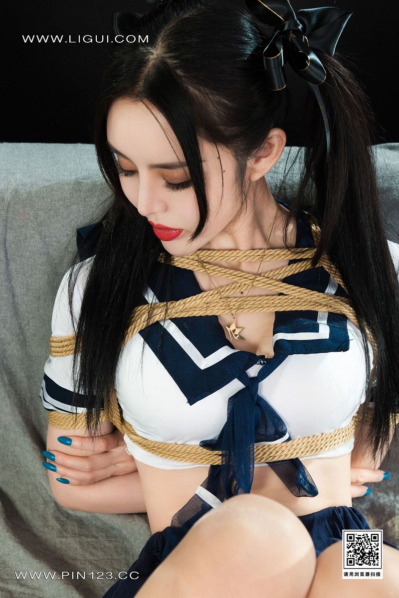 [Ligui丽柜美腿]2022.11.04 紧缚学妹 凉儿-芒果图库