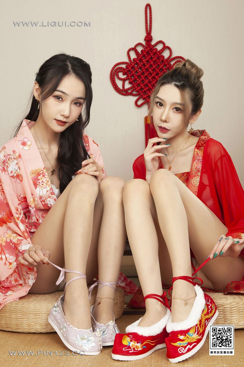 图片[3]-[Ligui丽柜美腿]2023.01.19 《花足迎春》上 兔子＆心心-芒果图库