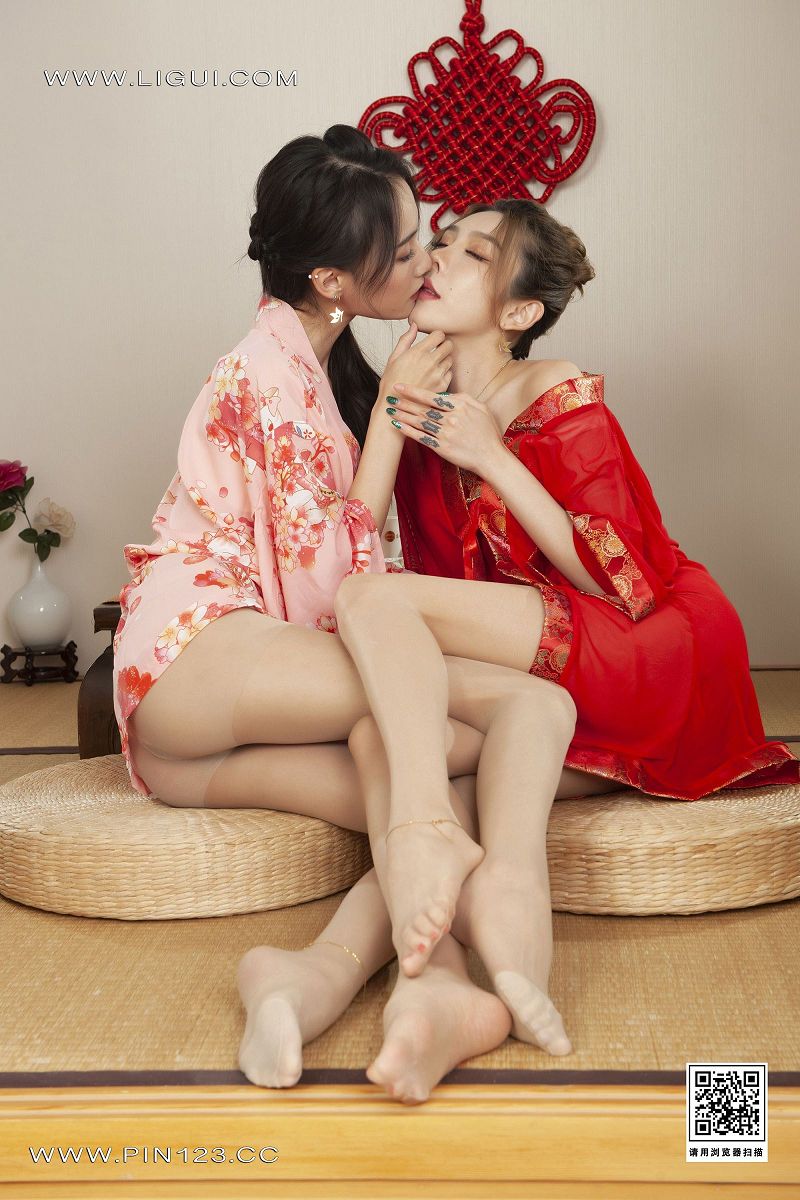 图片[3]-[Ligui丽柜美腿]2023.01.21 《花足迎春》下 兔子＆心心-芒果图库