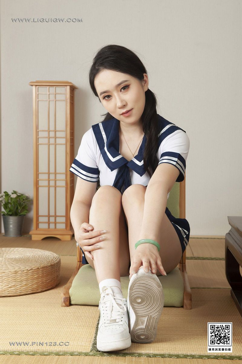 图片[3]-[Ligui丽柜美腿]2023.11.13 《邂逅玉足》私人定制 柒柒-芒果图库