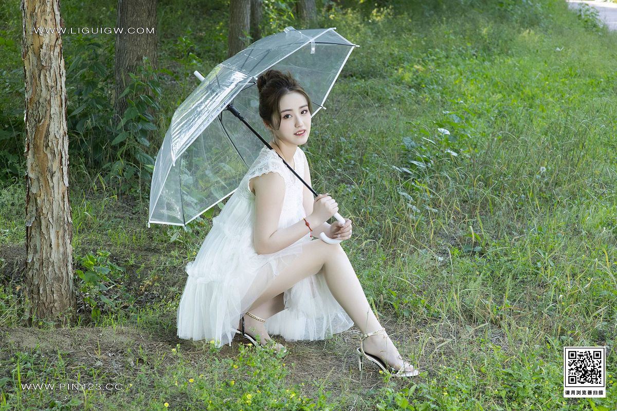 [Ligui丽柜美腿]2024.06.17 林中精灵 图图-芒果图库