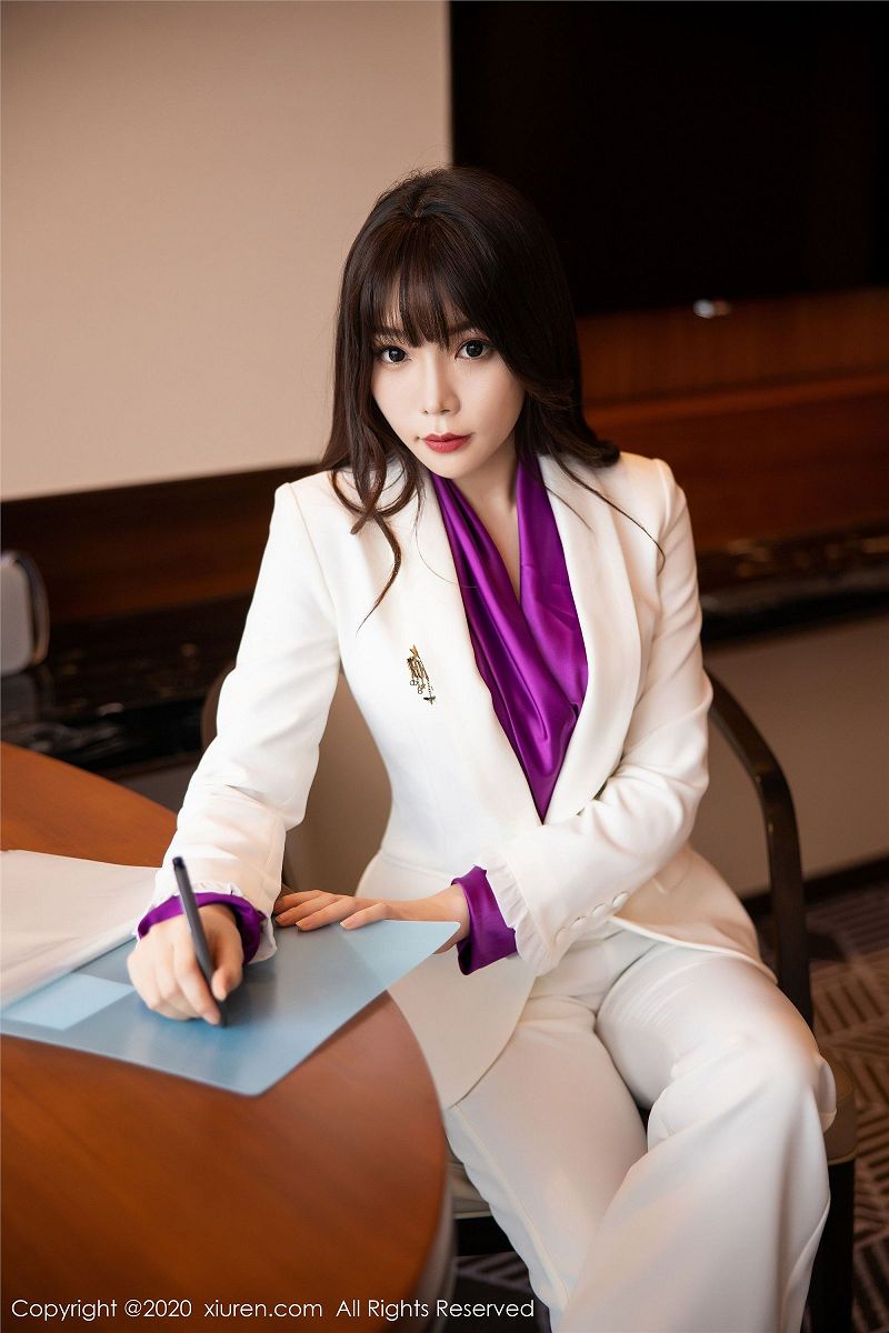 图片[2]-[秀人XIUREN] 2020.05.18 NO.2256 制_服黑丝 芝芝Booty-芒果图库