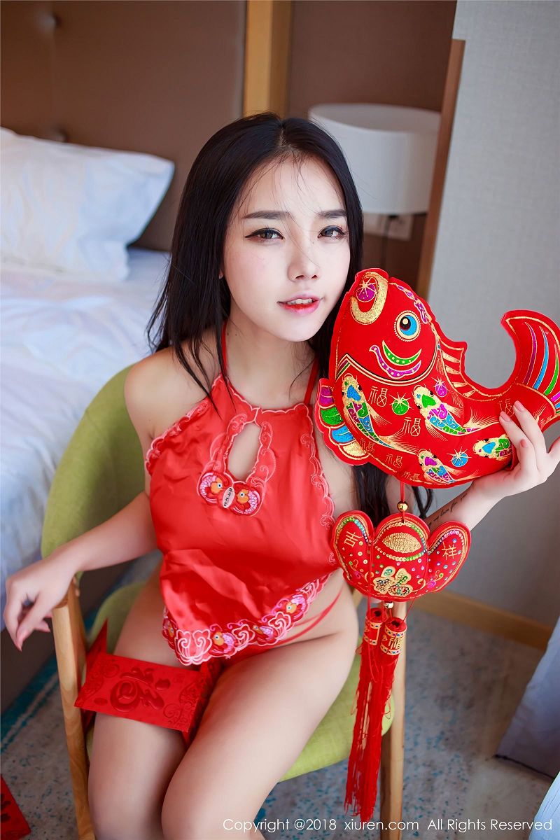 [秀人XIUREN] 2018.02.01 NO.921 肚兜内衣 夏雪爱-芒果图库